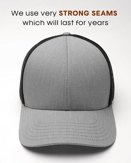 FURTALK Mens Trucker Hat Structured Mesh Baseball Cap Adjustable Classic Mens Hat