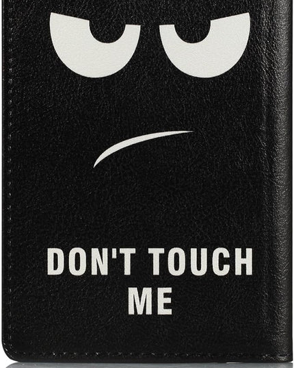 Passport Holder Cover Case PU Leather RFID Blocking Card Pockets Holder Cute Luggage Magnetic Wallet Passport Holder Case for travel Women Men, Don't Touch