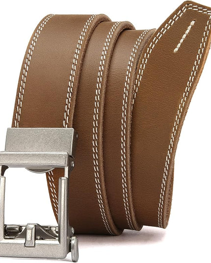 CHAOREN Leather Ratchet Belt Men - Mens Belts Casual Accessories for Every Occasion (35mm)