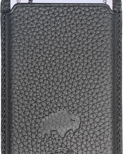 BLACKBROOK Leather Wallet for MagSafe, Duke Slim Full Grain Leather Card Holder, Holds up to 3 Cards, RFID Protection & Easy Access