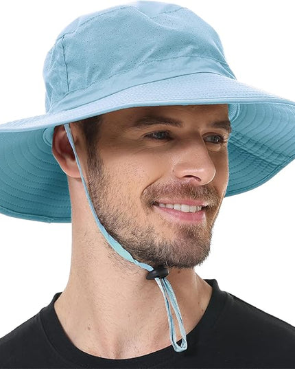 ZOORON Boonie Hat UPF 50+ Cooling Sun Hat for Men and Women,Wide Brim Bucket Hats with UV Protection for Safari Hiking Beach