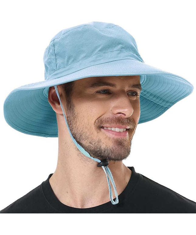 ZOORON Boonie Hat UPF 50+ Cooling Sun Hat for Men and Women,Wide Brim Bucket Hats with UV Protection for Safari Hiking Beach