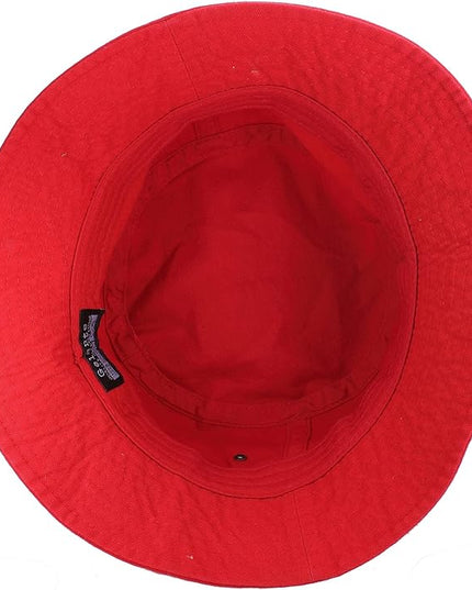 Gelante Solid Color 100% Cotton Bucket Hat for Women and Men Packable Travel Summer Beach Hat