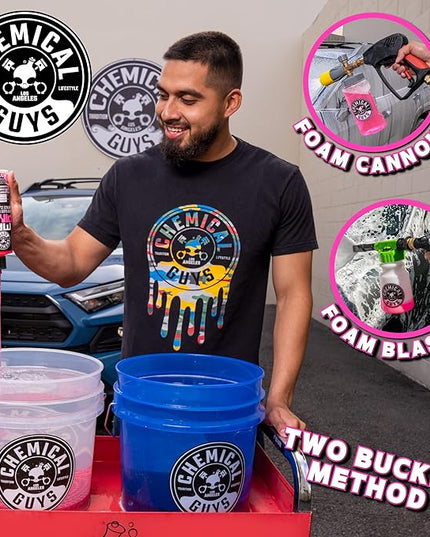 Chemical Guys Mr. Pink Car Wash Soap - 64 oz Super Suds Foaming Car Wash Soap for Cannon, Blaster, or Bucket Washing - pH Balanced, Safe on Wax, Sealant, Ceramic, and Clear Coat Finishes
