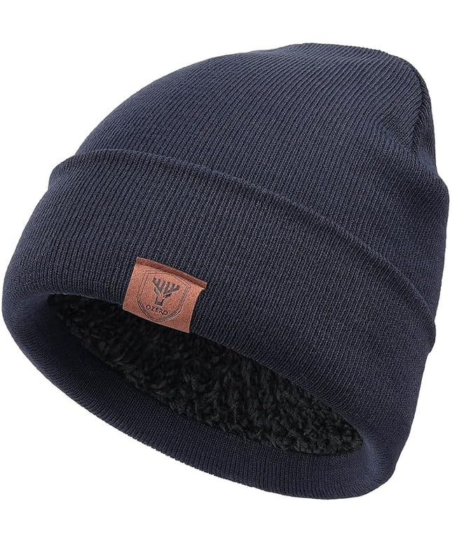 OZERO Winter Beanie Daily Hat - Thermal Polar Fleece Ski Stocking Skull Cap for Men and Women