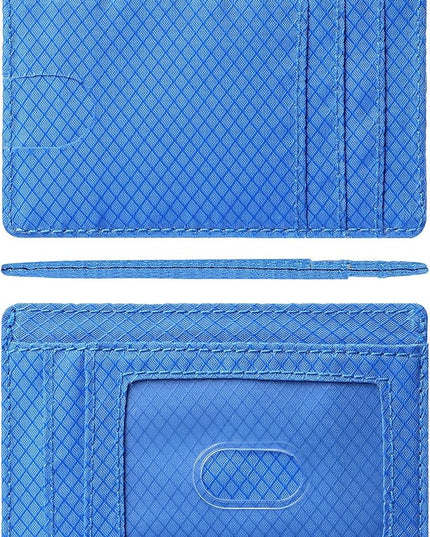 Artpaxy Slim Wallet for Men & Women, Minimalist Front Pocket Card Holder for Travel, RFID Blocking, Water Resistant Nylon Wallet for ID & Cash & Credit Card