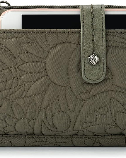 Sakroots Artist Circle Smartphone Crossbody in Coated Canvas, Detachable Wristlet Strap