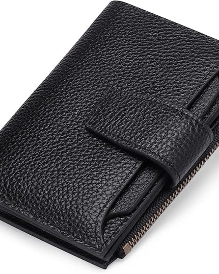 FALAN MULE Small Wallet for Women Leather Bifold Compact RFID Blocking Small Womens Wallet Purse | Compact Size, RFID Blocking, Includes Coin Pouch, Card Holders, 14 Slots
