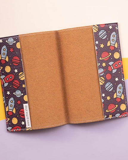 Passport Cover for Kids, Women and Men, Cute Travel Passport Holder (Dark Space)