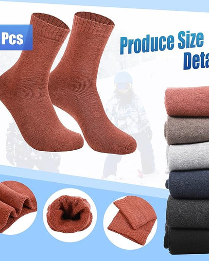 Hillban Winter Beanie Hat Gloves Set with Warm Socks Bulk, Homeless Knitted Beanie Cap Thick Thermal Winter Gloves Socks Pack