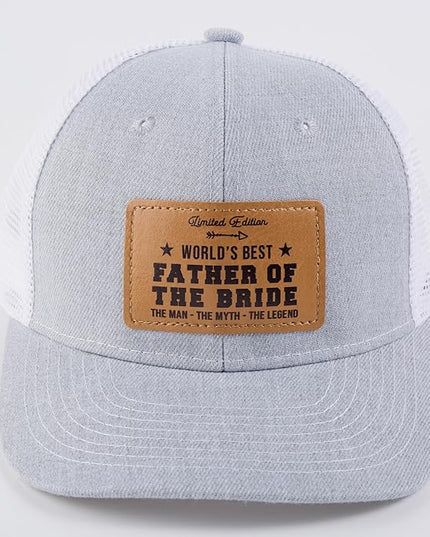 VIOZOFA Men's Hat Gifts - Men Cap Gifts for Christmas Father's Day Birthday Trucker Hat Leather Pattern Baseball Cap