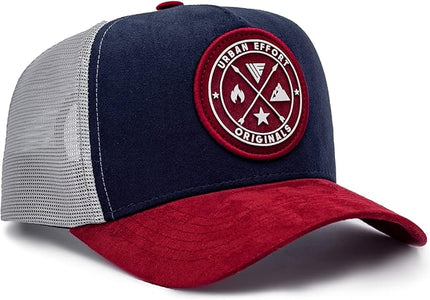 Urban Effort Mesh Back Cap - for Men and Women Baseball Hat 5-Panel Trucker Hat - Great Snapback Closure for Hunting & Hiking
