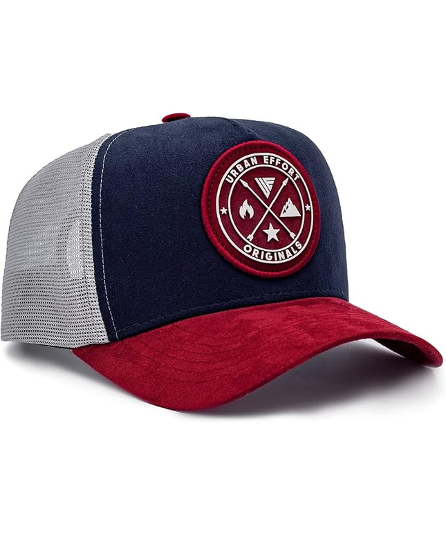 Urban Effort Mesh Back Cap - for Men and Women Baseball Hat 5-Panel Trucker Hat - Great Snapback Closure for Hunting & Hiking