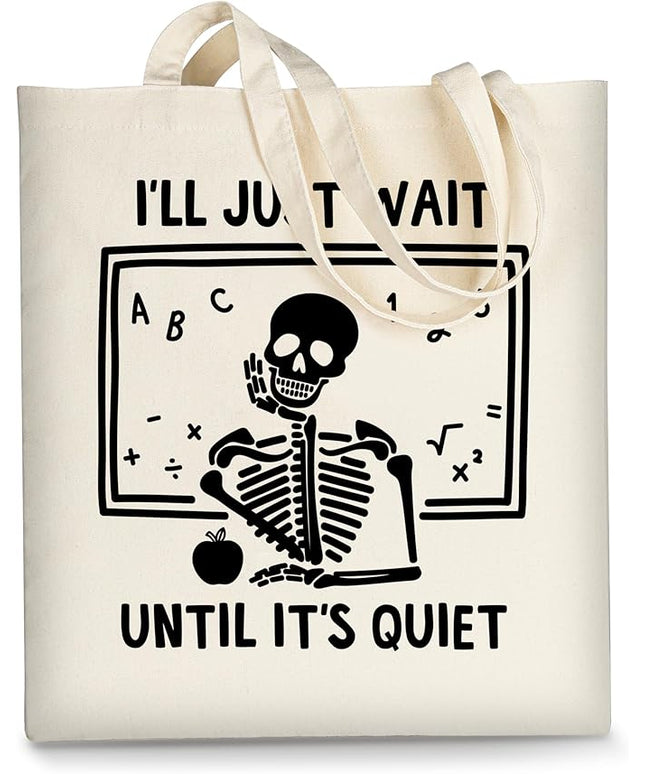 AUSVKAI Canvas Tote Bag Aesthetic for Women, Cute Reusable Cloth Cotton Bags for College Shopping Beach Grocery Trendy Gifts