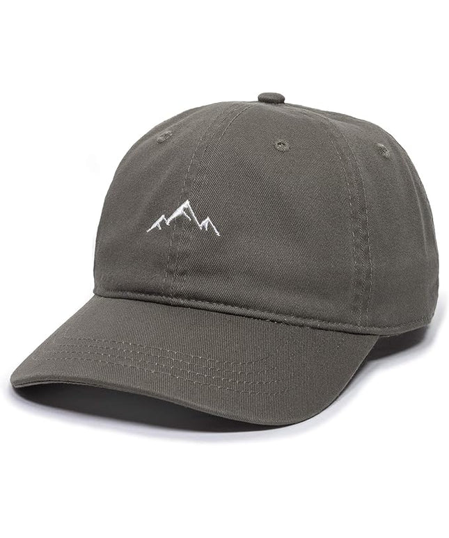 Outdoor Cap -Adult Mountain Dad Hat-Unstructured Soft Cotton