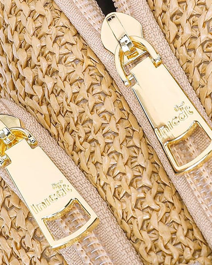 INICAT Faux Straw Crossbody Bags Beach Gifts Valentines Day Her Cruise Ship Essentials Women Summer Small Sling Purses