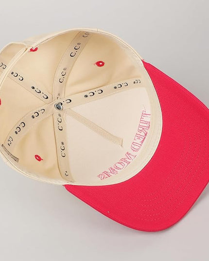 MIRMARU Two-Tone Vintage Canvas Trucker Hats for Men & Women, Adjustable Size Baseball Caps with Trendy Embroidered Design
