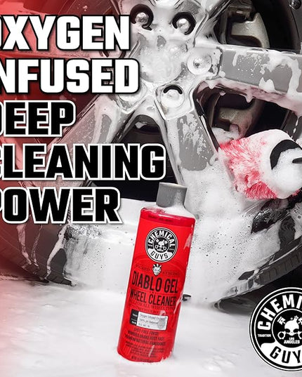 Chemical Guys CLD_997 Diablo Gel Oxygen Infused Foam Wheel and Rim Cleaner, Concentrated (Safe on All Wheel & Rim Finishes), for Cars, Trucks, SUVs, Motorcycles, RVs & More 128 fl oz (1 Gallon)