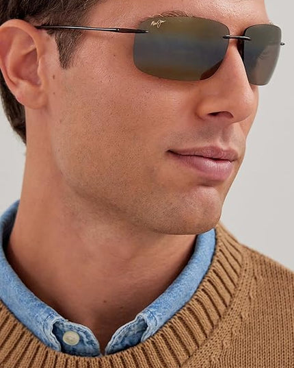 Maui Jim Polarized Men's and Women's Breakwall Rimless Sunglasses