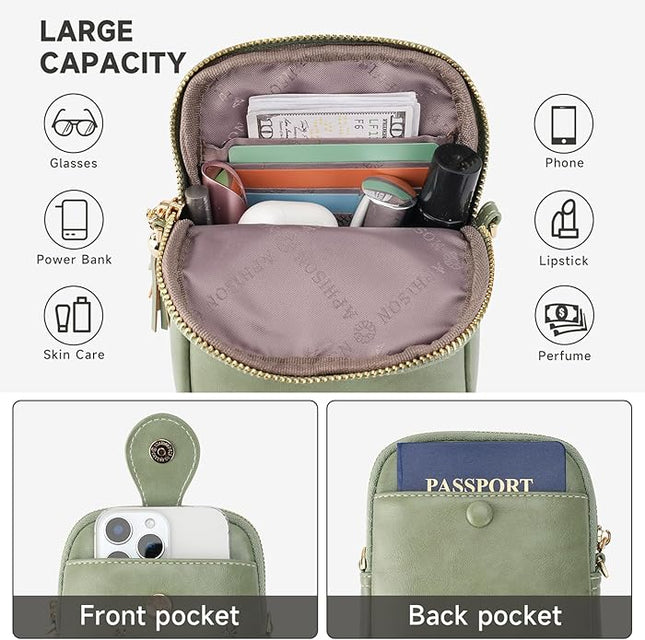 Small Crossbody Bags for Women, Lightweight Mini Cute Cell Phone Purse for Women with Tassel Shining Butterfly