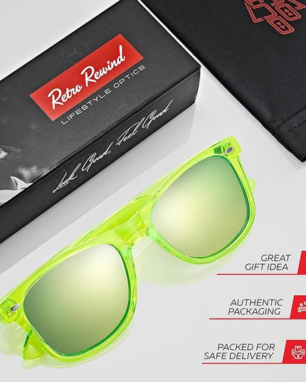 Retro Rewind Polarized Sunglasses for Men and Women - UV Protection Classic Sun Glasses