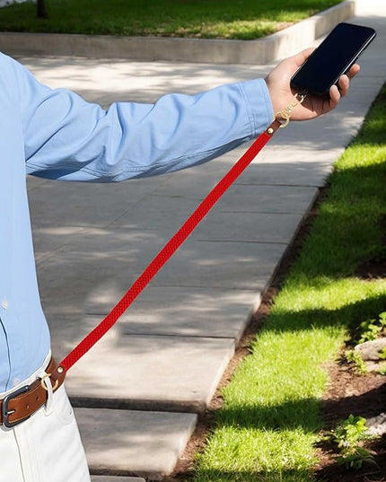Stretchy Phone Lanyard Tether, 2 Pack Phone Leash Anti-theft Phone Strap for Anti-drop Outdoor Hiking Cycling Climbing Universal for Most Cell Phones, Red