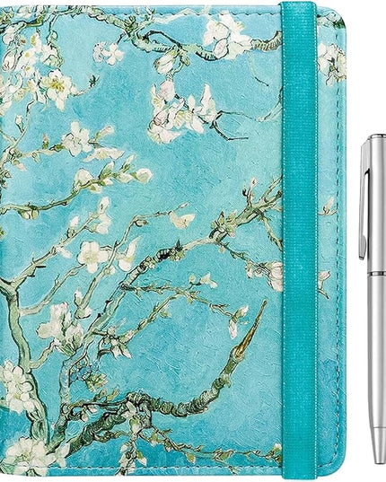 WALNEW Passport Holder for Travel, RFID Passport Cover Wallet for Women Men, PU Leather Passport Book Card Holder Case with Pen, Travelling Essentials for Flying