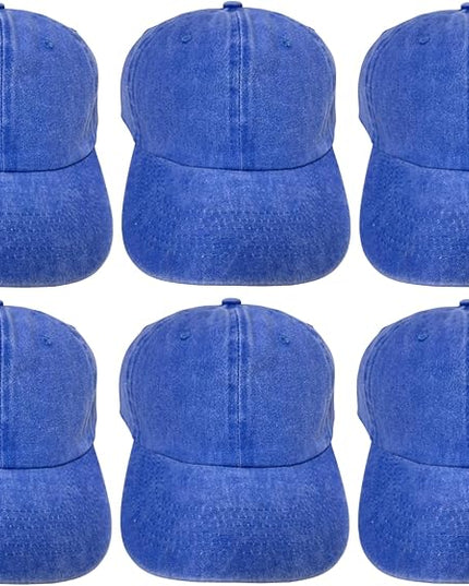 Roytrense Unisex 100% Cotton Washed Low Profile Dad Hat - Adjustable Baseball Cap for Outdoor Activities