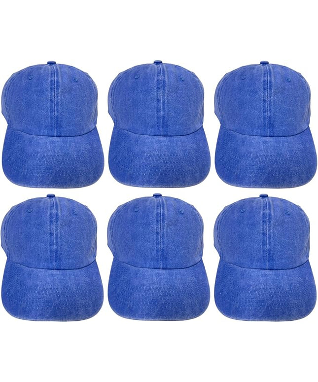 Roytrense Unisex 100% Cotton Washed Low Profile Dad Hat - Adjustable Baseball Cap for Outdoor Activities
