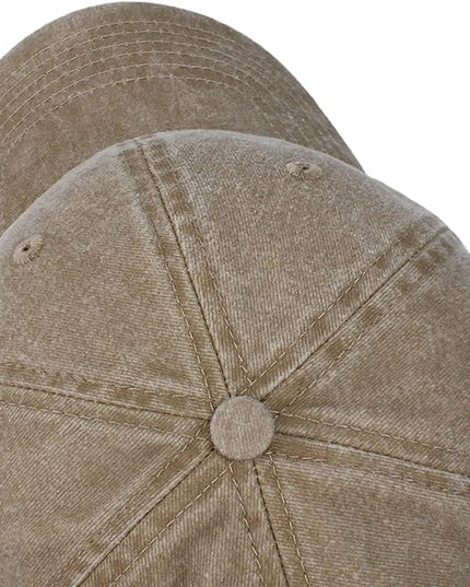 HH HOFNEN Men Women Washed Distressed Twill Cotton Baseball Cap Vintage Adjustable Dad Hat