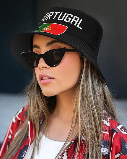 Funny Flag Bucket Hat for Men Women, Fisherman Hats Packable Fashion Sun Cap for Travel Outdoor Beach Boys Girls