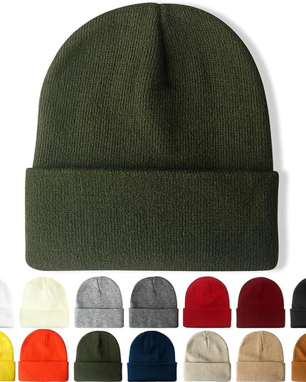 NPQQUAN Beanie for Men Women Winter Hats for Mens Beanie Cuffed Knit Beanies Skull Cap