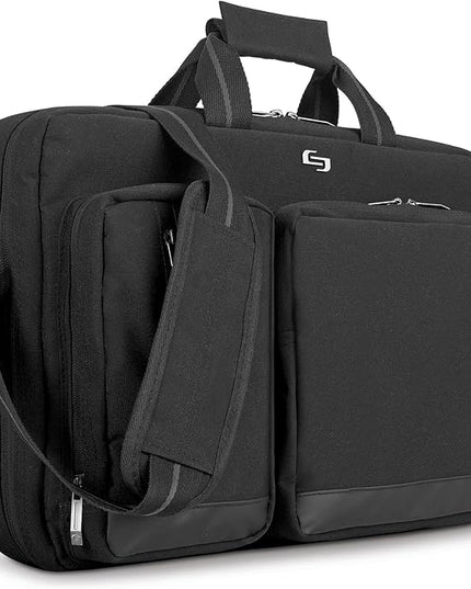 Solo New York Hybrid Briefcase Backpack - Laptop Carrying Bag, Fits 15.6" Computer, Brief for Travel & Work - Duane