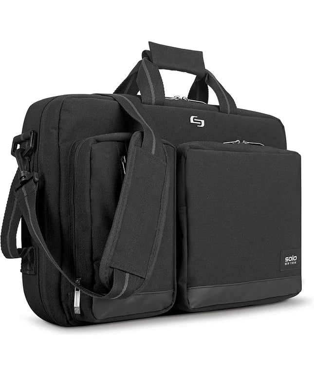 Solo New York Hybrid Briefcase Backpack - Laptop Carrying Bag, Fits 15.6" Computer, Brief for Travel & Work - Duane