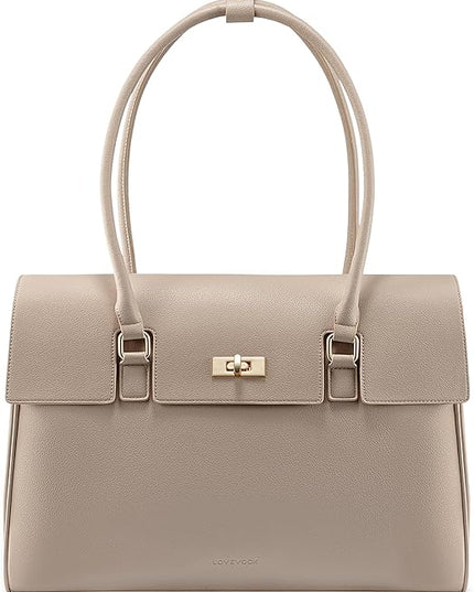 LOVEVOOK Laptop Bag for Women Work Tote Messenger Bag Waterproof Business Office Professional Handbag Shoulder Bag