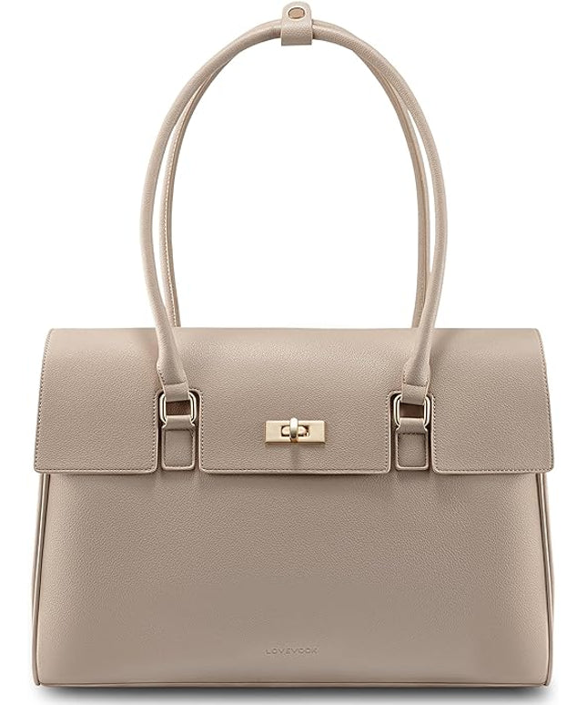 LOVEVOOK Laptop Bag for Women Work Tote Messenger Bag Waterproof Business Office Professional Handbag Shoulder Bag