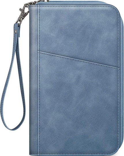 Fintie Family Passport Holder Wallet, RFID Blocking Travel Document Organizer Clutch Bag Credit Cards Case Cover for Women Men