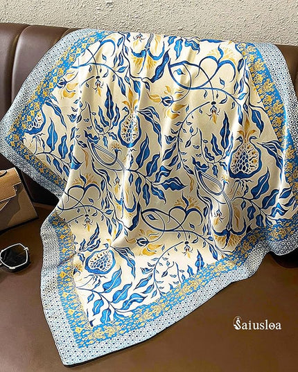 Neck Scarf For Womens Silky Head Scarves Hair Bandanas Square Scarf Fashion Accessories lightweight
