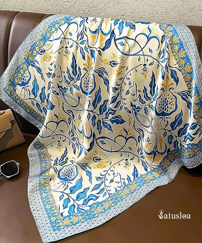 Neck Scarf For Womens Silky Head Scarves Hair Bandanas Square Scarf Fashion Accessories lightweight