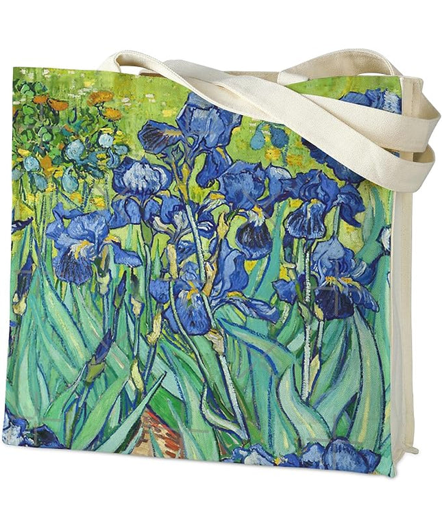 AUSVKAI Canvas Tote Bag Aesthetic for Women, Cute Reusable Bags with Pockets & Snaps for Beach Shopping College Gym Grocery