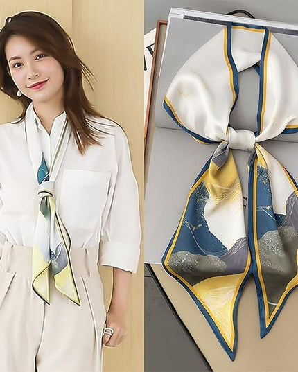 Purse Scarf For Handbags Head Scarves For Women's Hair Bags Scarfs Long Skinny Scarves Fashion Silky