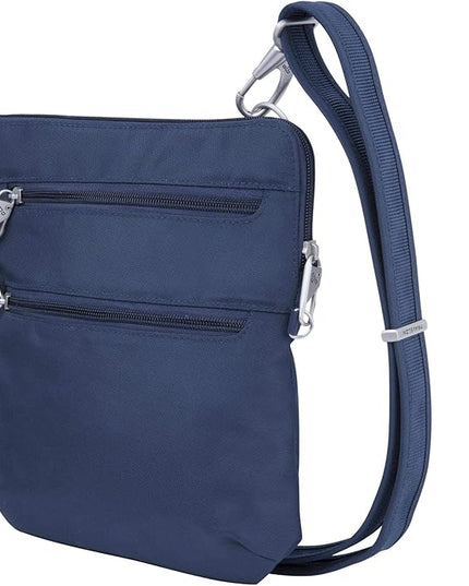 Travelon Anti-theft Classic Slim Double Zip Crossbody