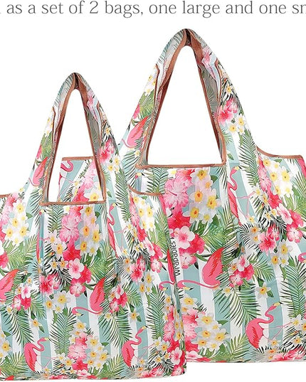 allydrew Large Foldable Tote Nylon Reusable Grocery Bags