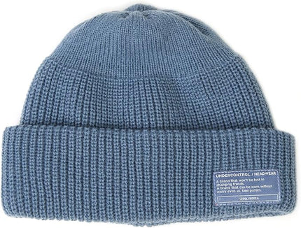 UNDERCONTROL Winter Trawler Fisherman Beanie Men Women Unisex Stylish Plain Docker Skull Hat Roll up Watch Cap Color Pack