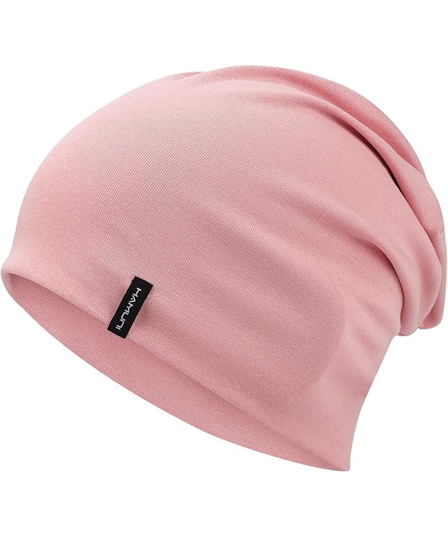 Slouchy Beanie for Women Men Soft Cotton Chemo Hats Double-Layer Warm Beanie Cap for Daily Wear & Transitional Seasons