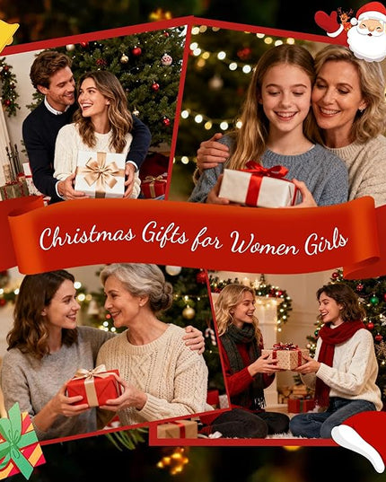 STORUP Christmas Gifts for Women Teen Girls - Heart Initial Necklaces for Women Girls, 14K-Gold-Plated Cubic Zirconia Initial A-Z Pendant Dainty Heart Necklaces for Teen Girl Jewelry Birthday Gifts