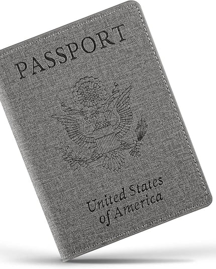 Vaccine Card Holder,Passport Cover (Gray)