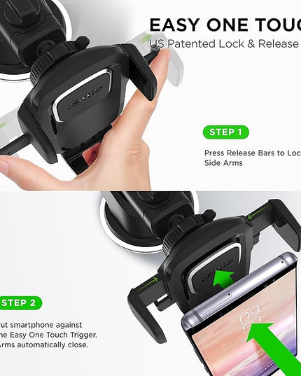 iOttie Easy One Touch Classic Dash & Windshield Universal Car Mount Phone Holder Desk Stand for iPhone, Samsung, LG, Moto and other Smartphones