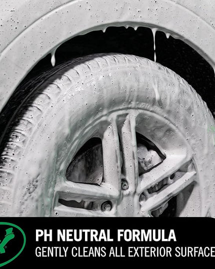 Turtle Wax Hybrid Solutions Pure Wash,pH Neutral Extreme Foaming Car Wash Soap,Bucket or Foam Cannon Application,Won't Strip Waxes or Coatings,Clay Bar Lubricant,Spot-Free Clean,64 fl oz,(Pack of 2)