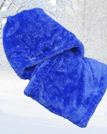 HUAMULAN Women Winter Beanie Hats One Piece Fleece Lined Knit Balaclavas Mask Set Skull Neck Circle Scarf Ski Snow Hat Pompom